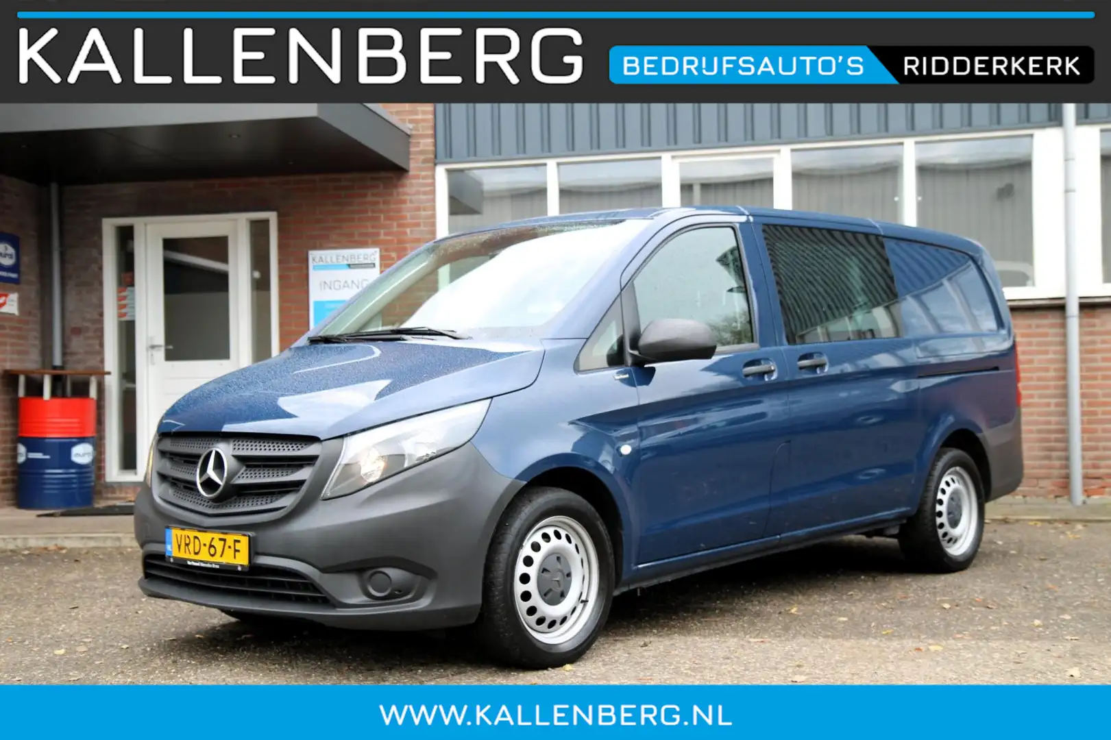 Mercedes-Benz Vito 110 CDI Lang DC Comfort / 6 persoons / Dubbel cabi Blauw - 1