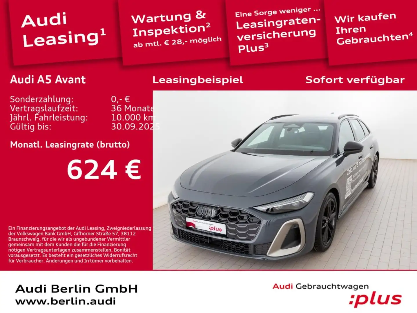 Audi A5 Avant TFSI quattro S tronic Grau - 1