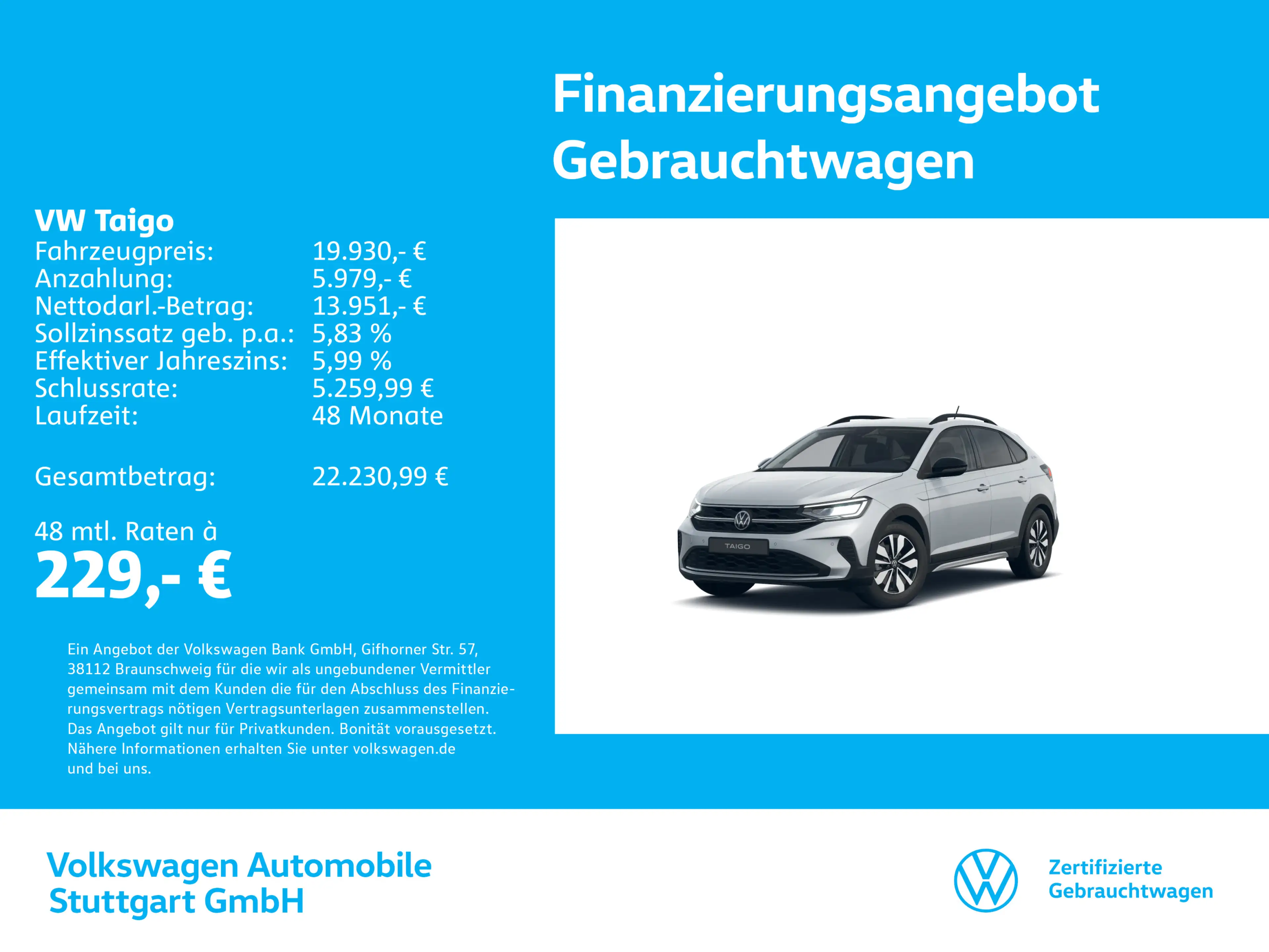 Volkswagen Taigo Goal 1.0 TSI Navi Kamera ACC LED SHZ