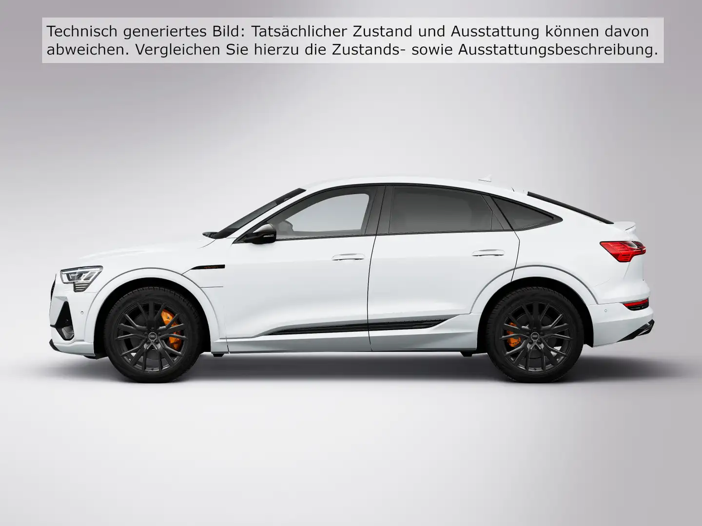 Audi e-tron 50 S line Black Kam/Luft/ASI/21 Weiß - 2
