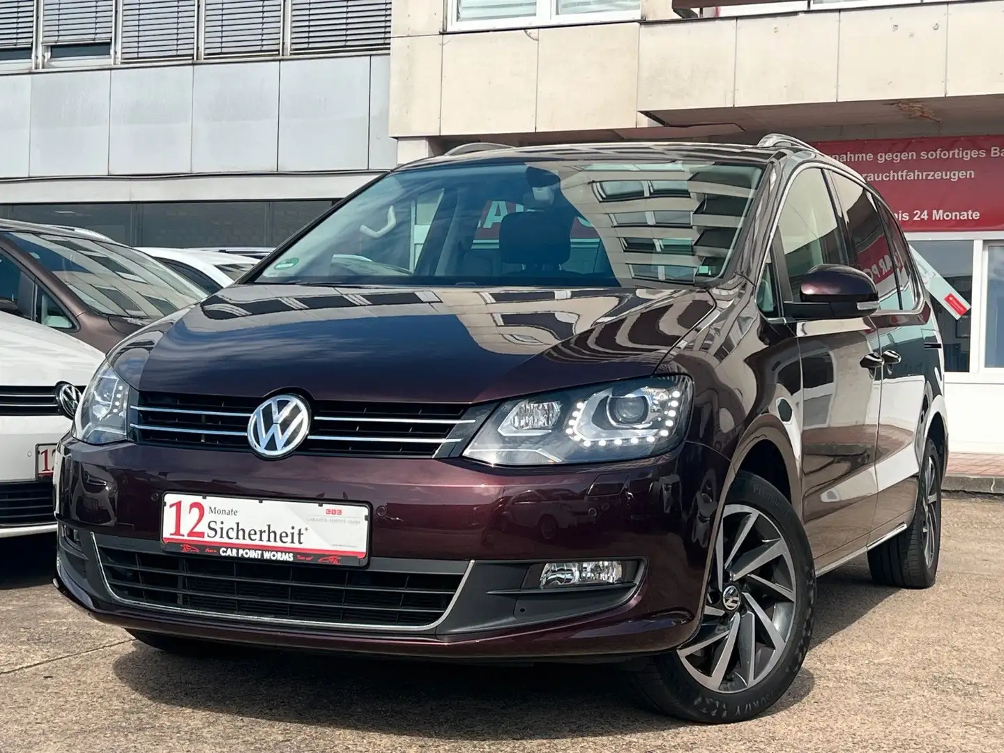 Volkswagen Sharan 2.0 TDI DSG *7SITZ*ACC*LANE*STNDHZ*PANO* Rot - 1