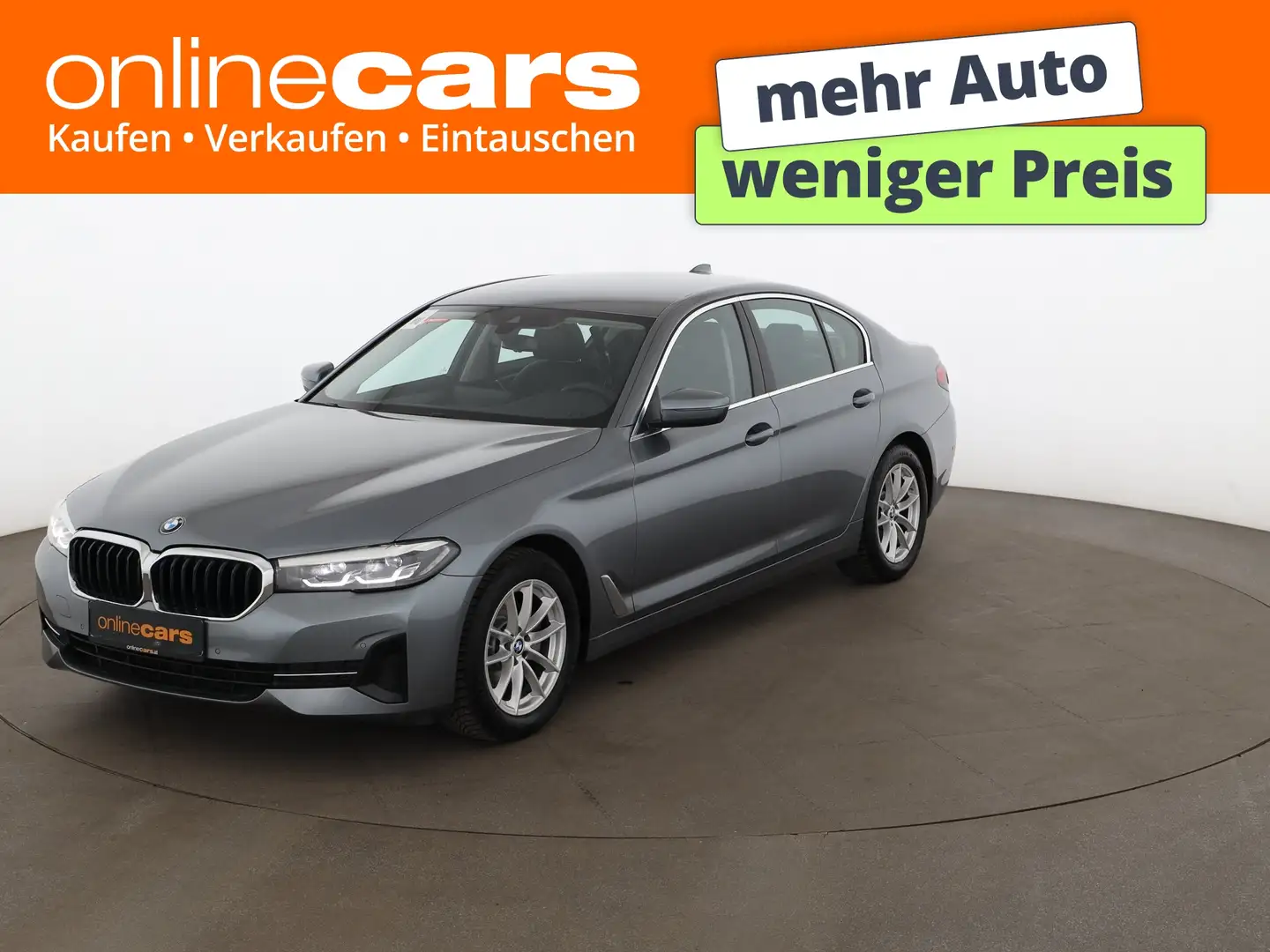 BMW 518 d Limousine Aut LED AHK LEDER DIGITAL-TACHO Grau - 1