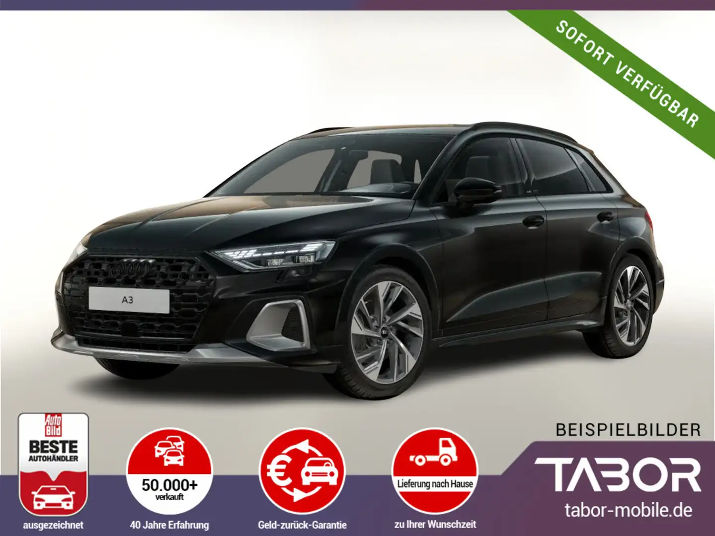 Audi A3 allstreet 35 TFSI S tronic Nav 18Z KlimaP LED Schwarz - 1