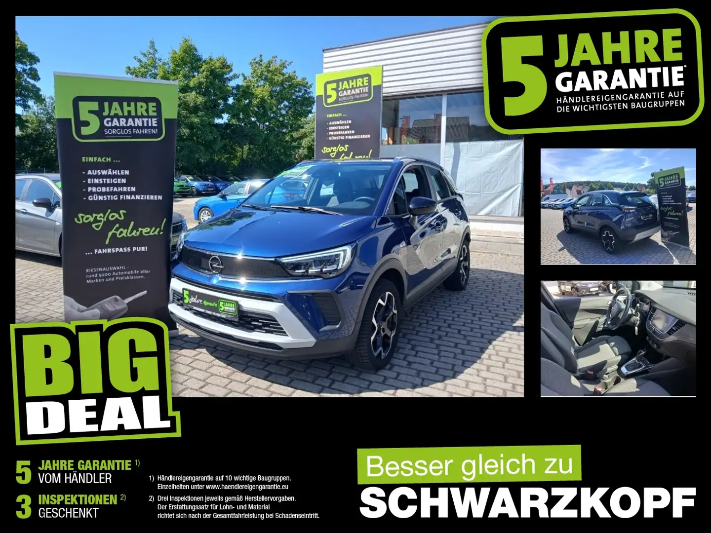 Opel Crossland 1.2T Fin. ab 2,99% Navi,Parkpilot Blau - 1