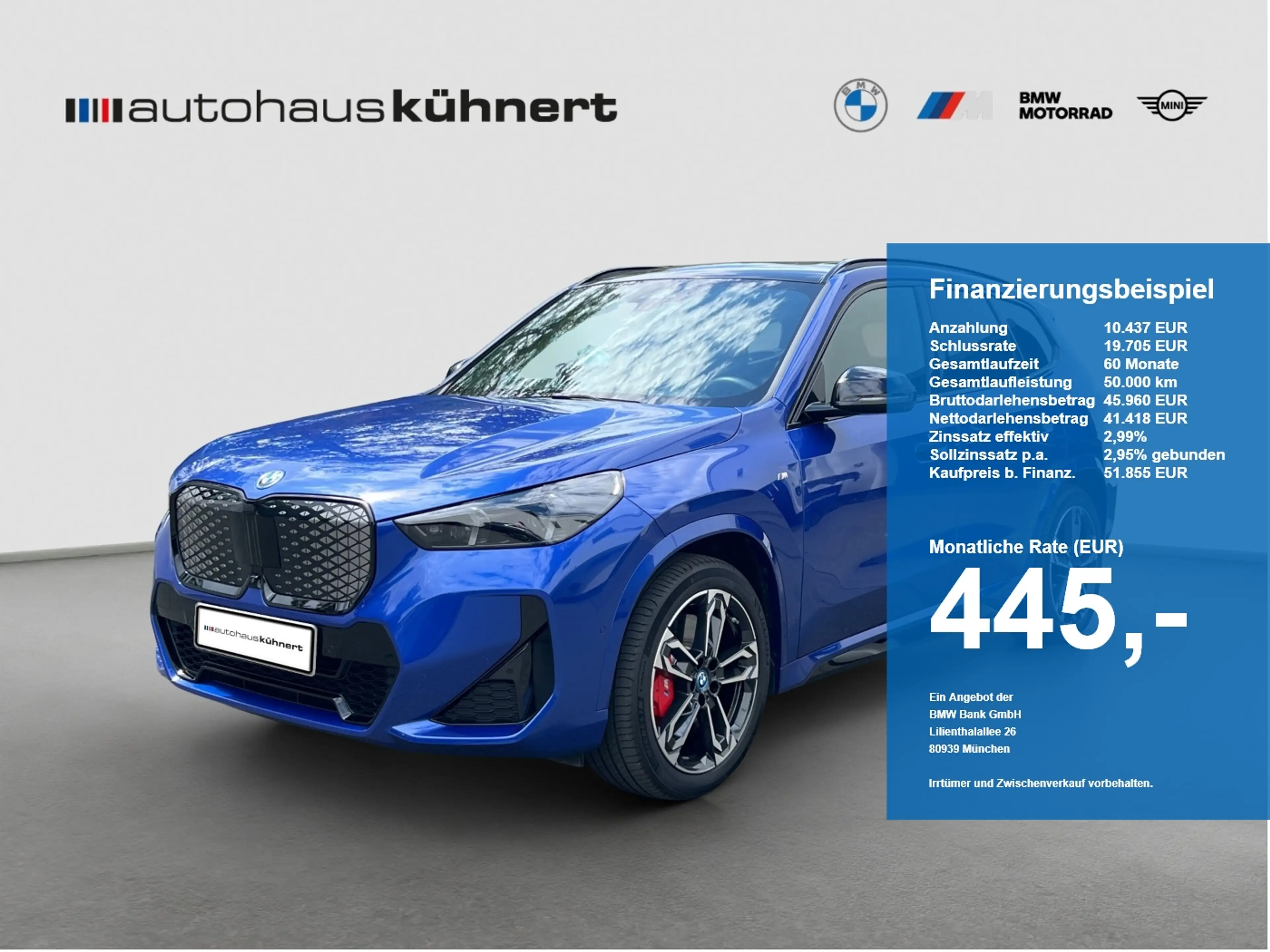 BMW iX1 xDrive30 ///M-Sport PRO ACC PanoSD SpurAss