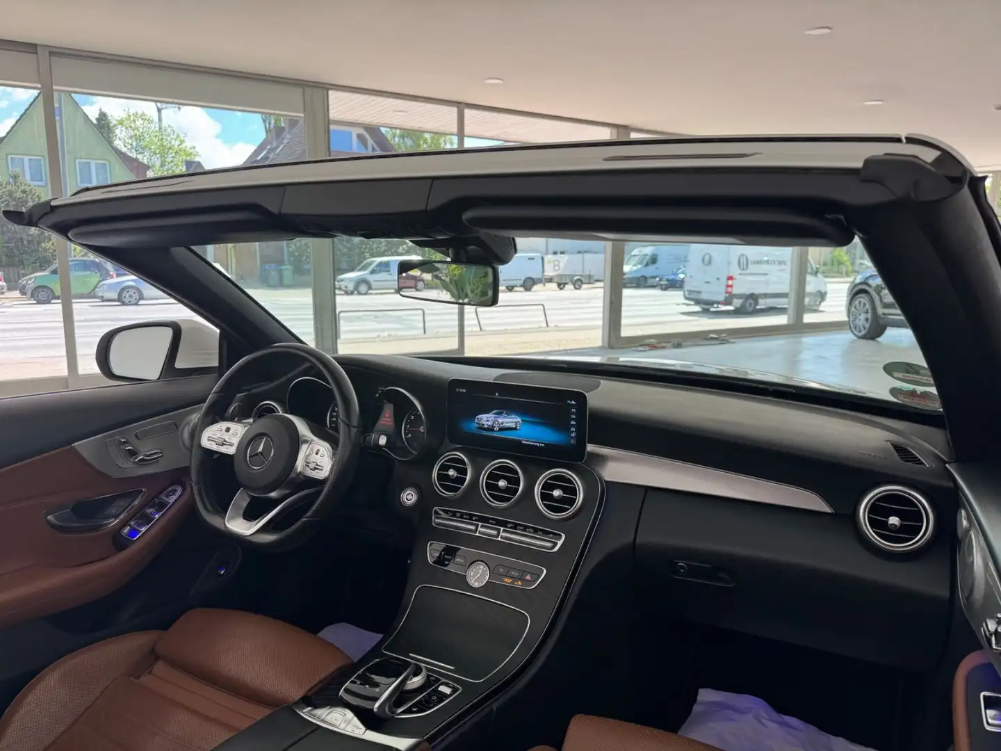 Mercedes-Benz C 180 Cabrio 9G-Tronic AMG-LINE|BURMESTER|KAMERA Bianco - 2