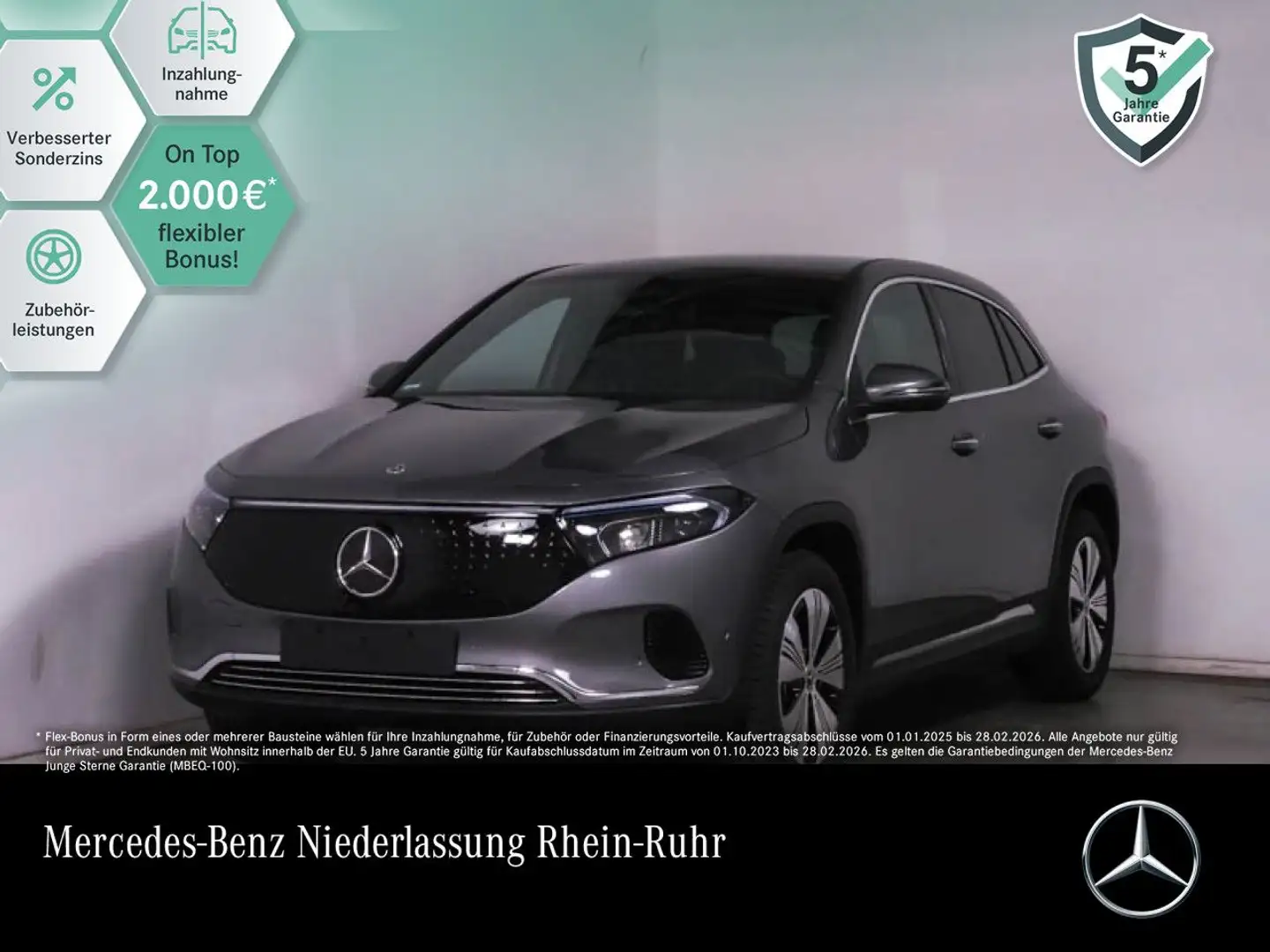 Mercedes-Benz EQA 350 4M PROG+PLUS-PAKET+360+KEYLESS+SPUR Grau - 1