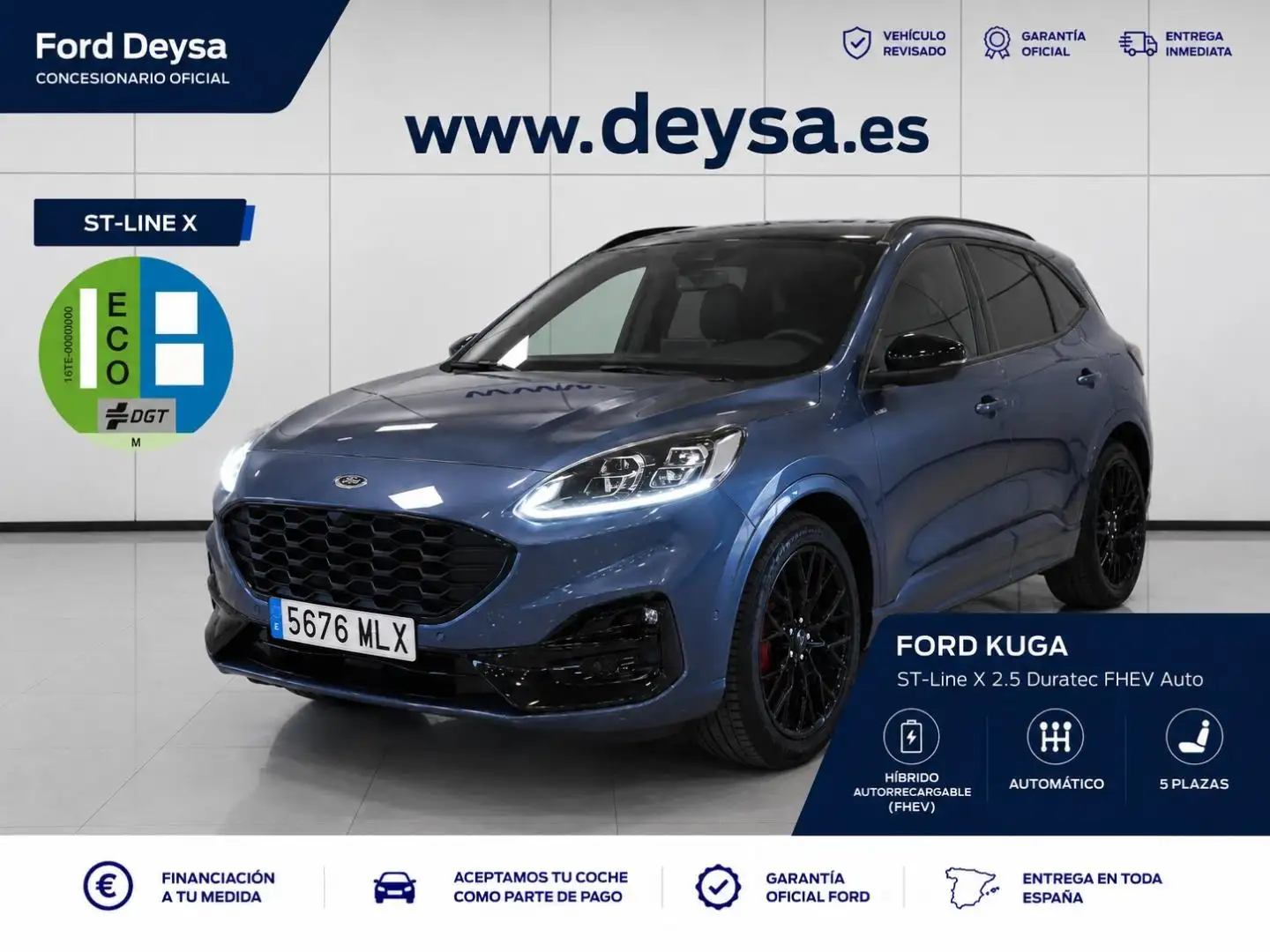 Ford Kuga ST-Line X 2.5 Duratec FHEV Auto Azul - 1