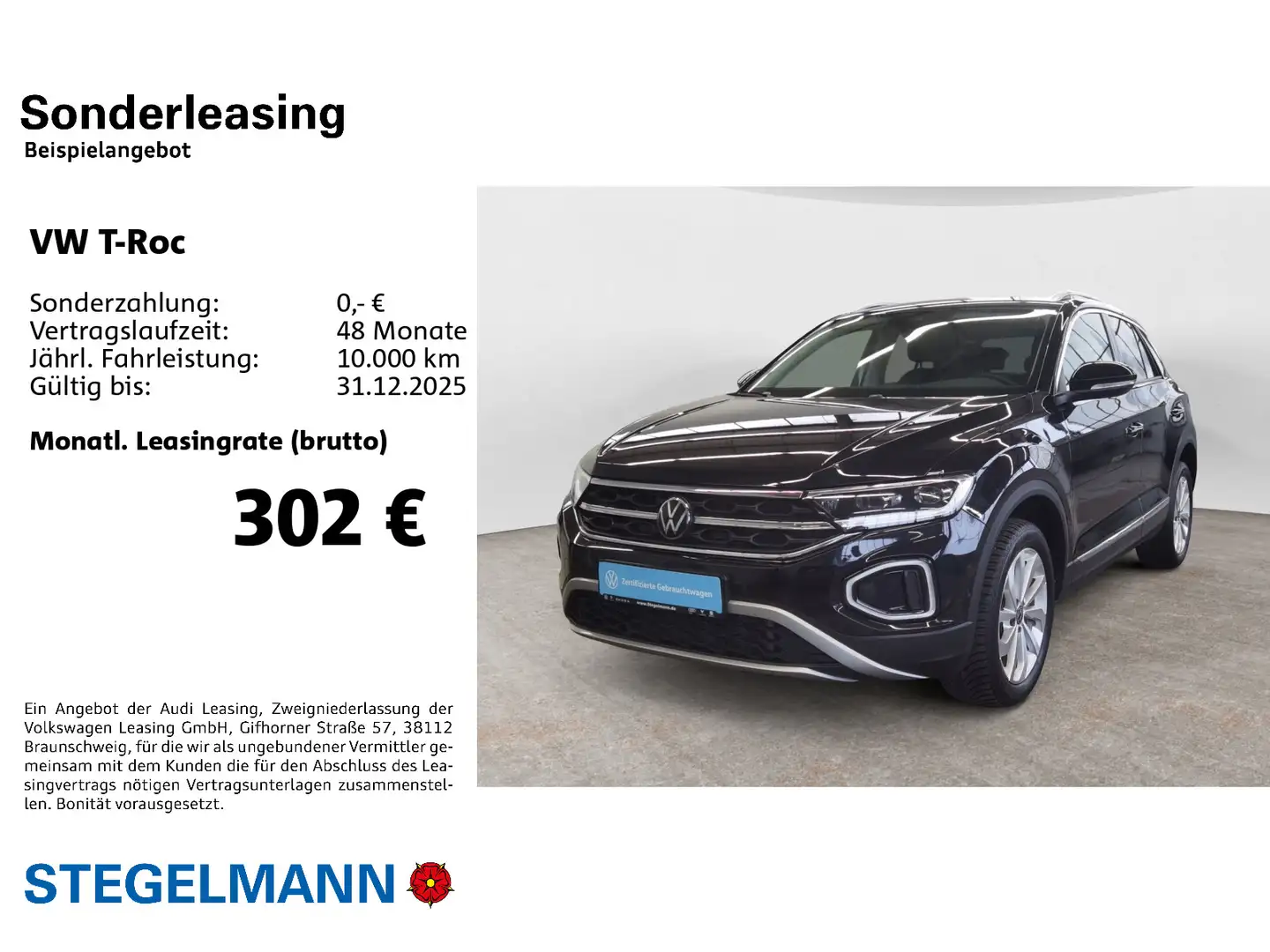 Volkswagen T-Roc 1.5 TSI DSG Style *AHK*Navi*LED* Schwarz - 2