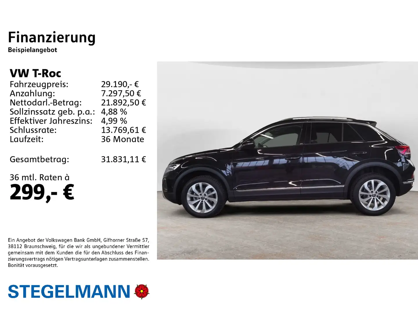 Volkswagen T-Roc 1.5 TSI DSG Facelift Style *AHK*Navi*LED* Schwarz - 2