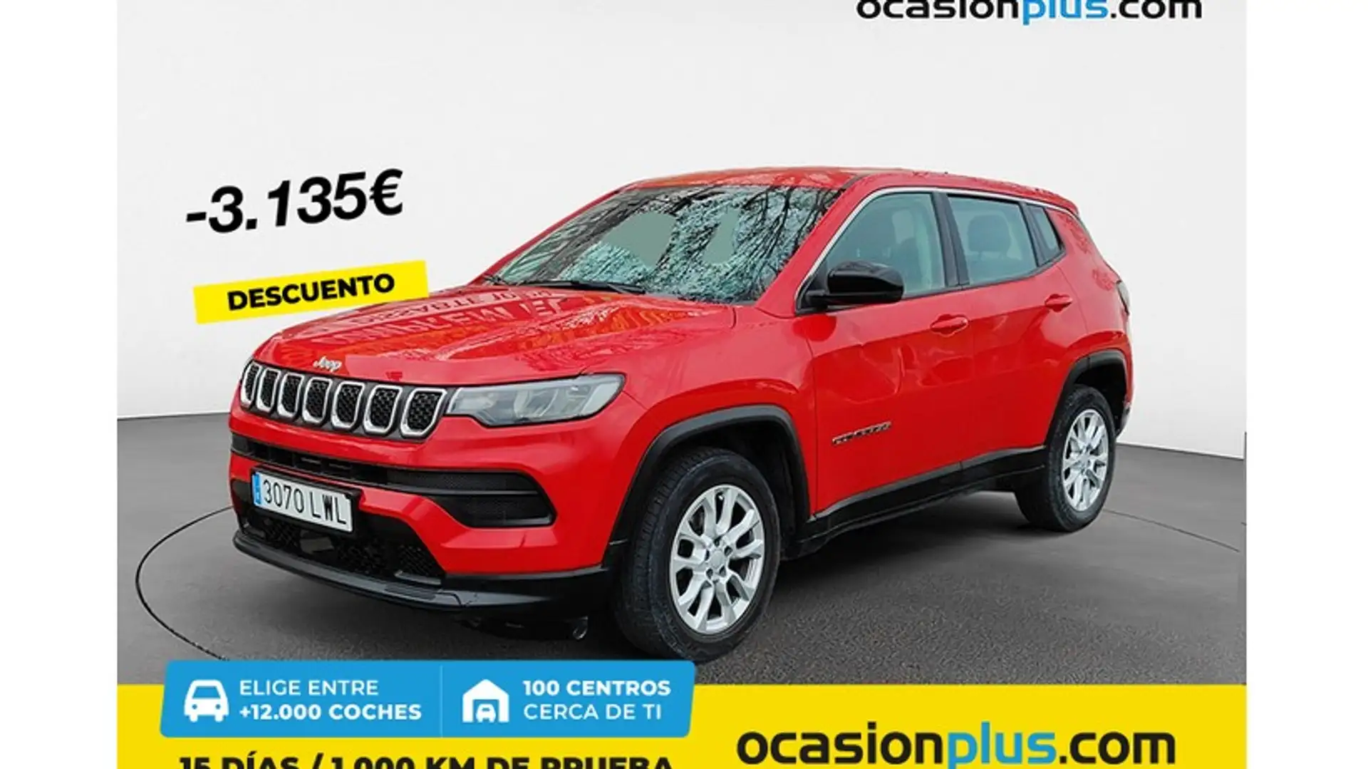 Jeep Compass 1.3 Gse T4 Longitude 4x2 130 Rojo - 1