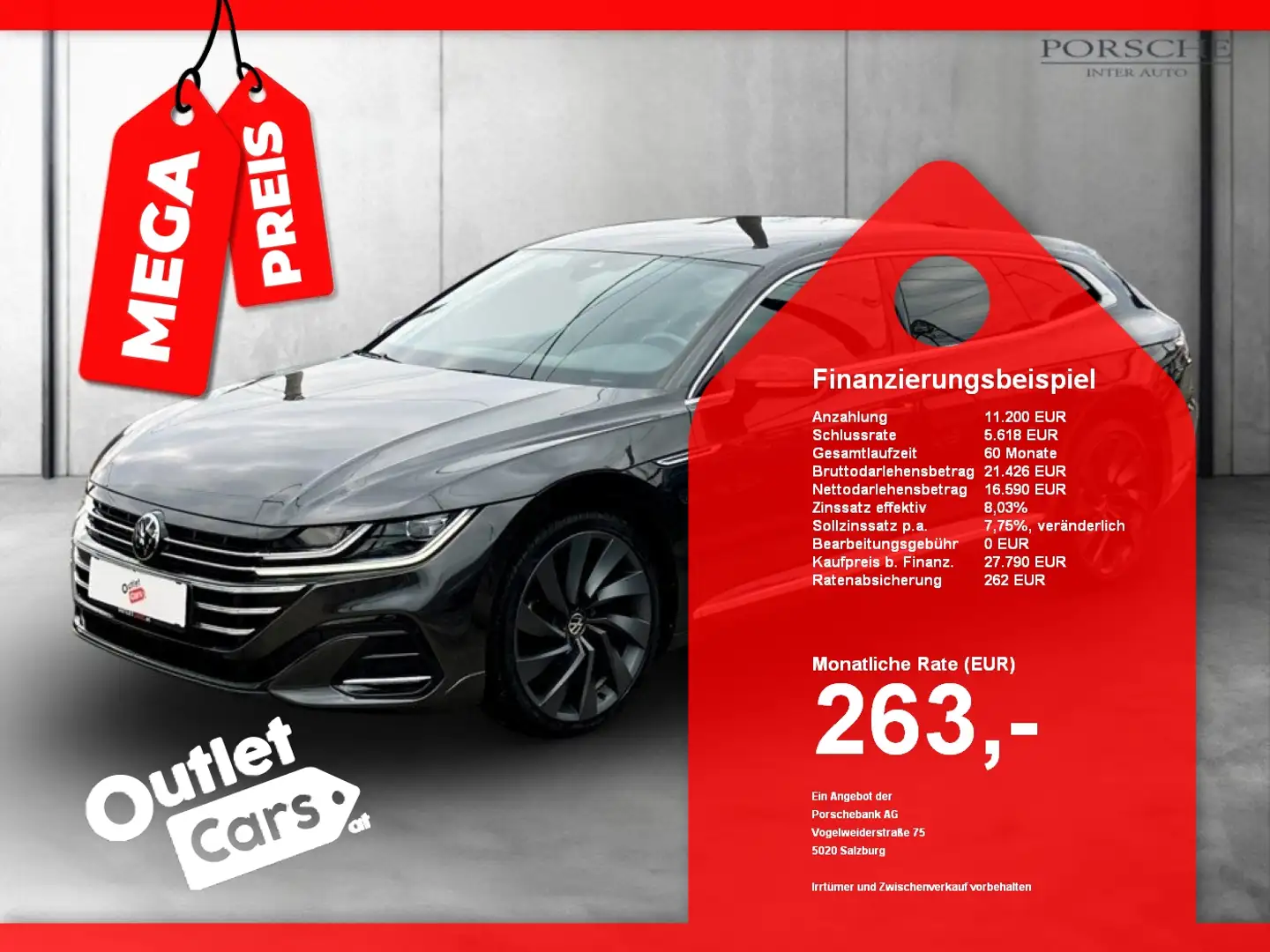 Volkswagen Arteon 2.0 TDI DSG 4M R-Line AHK+MEGAPREIS Grau - 1