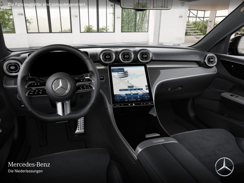 Mercedes-Benz C 300 e AMG+NIGHT+PANO+360+KEYLESS+9G — photo 10