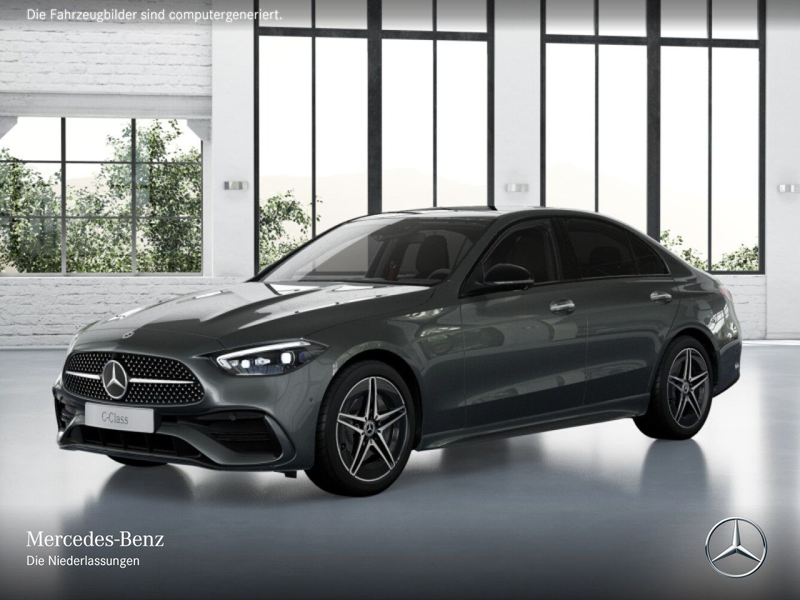 Mercedes-Benz C 300 e AMG+NIGHT+PANO+360+KEYLESS+9G — photo 14