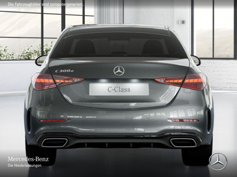 Mercedes-Benz C 300 e AMG+NIGHT+PANO+360+KEYLESS+9G — photo 9