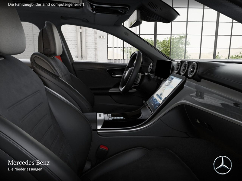 Mercedes-Benz C 300 e AMG+NIGHT+PANO+360+KEYLESS+9G — photo 12