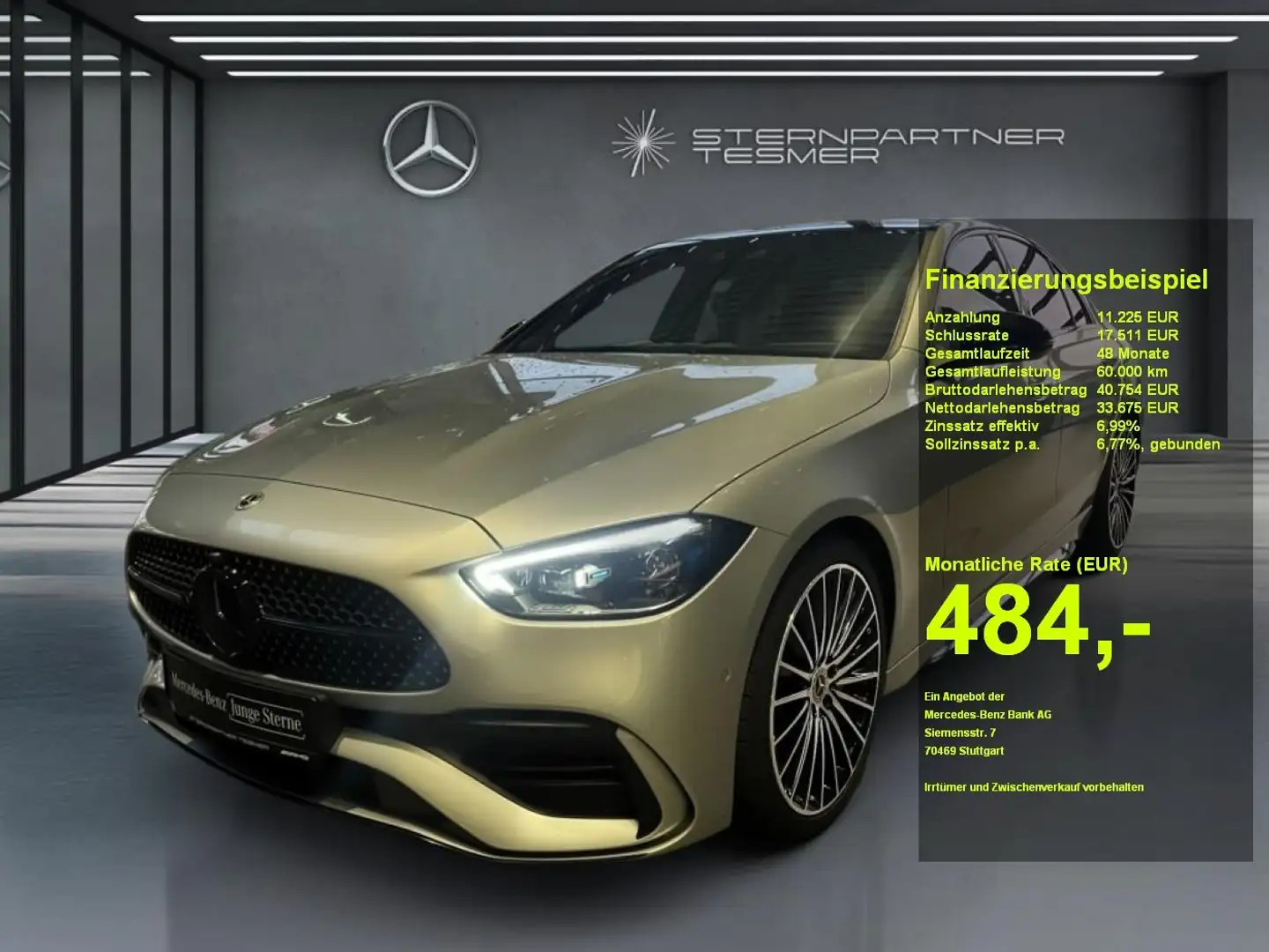 Mercedes-Benz C 300 d AMG+Night+Pano+Memory+Distronic+DIGITAL Silber - 1