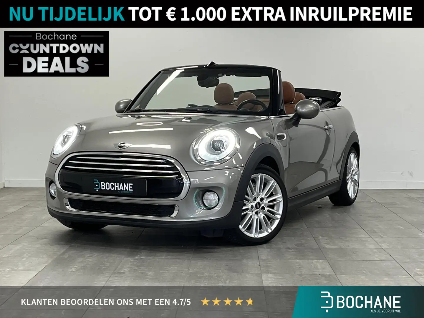 MINI Cooper Cabrio 1.5 Chili Serious Business | ORG.NL | LEDER | DEAL Grijs - 1