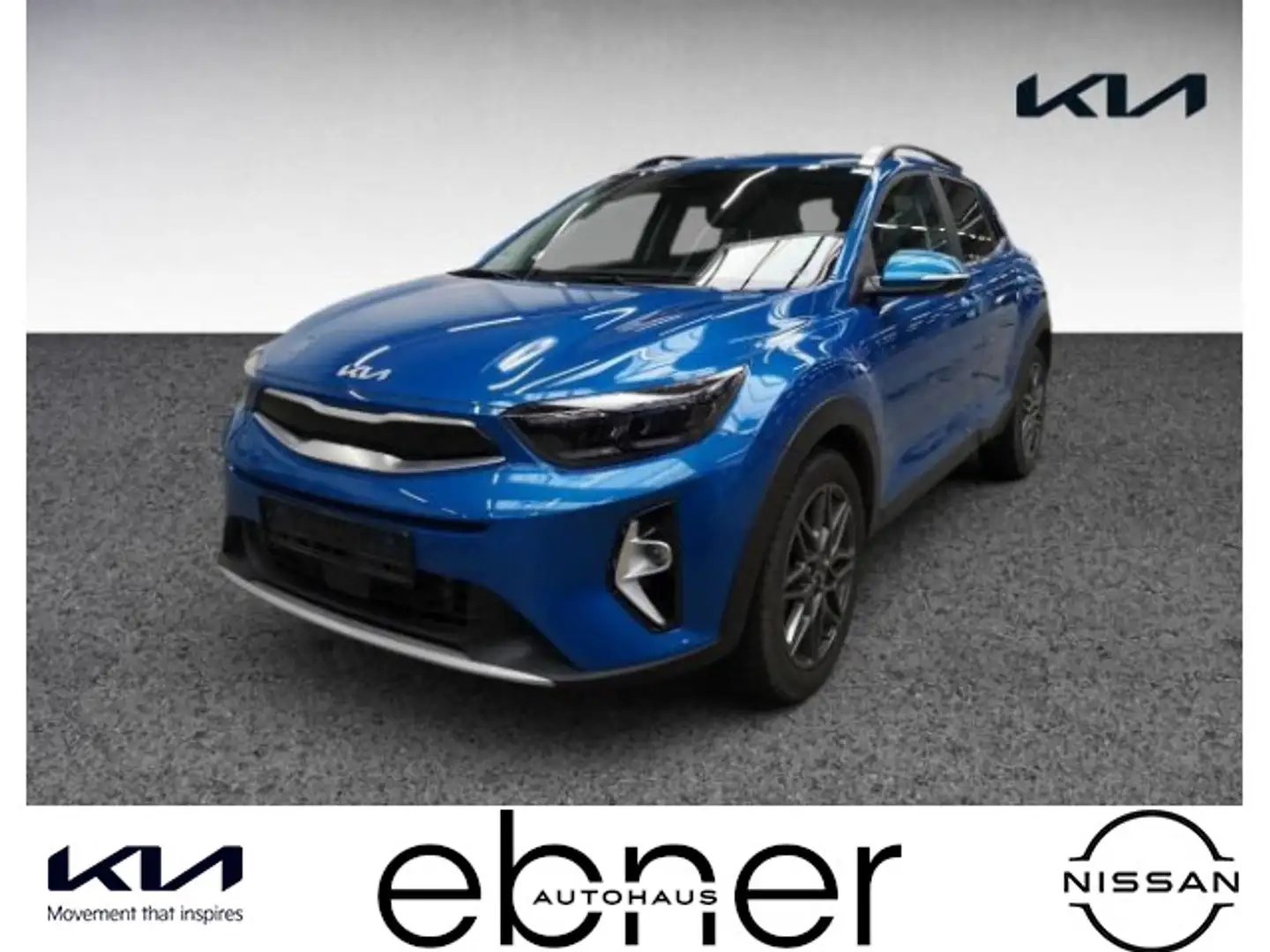 Kia Stonic 1.0 T-GDI Mild-Hybrid Nightline Edition | Bleu - 1