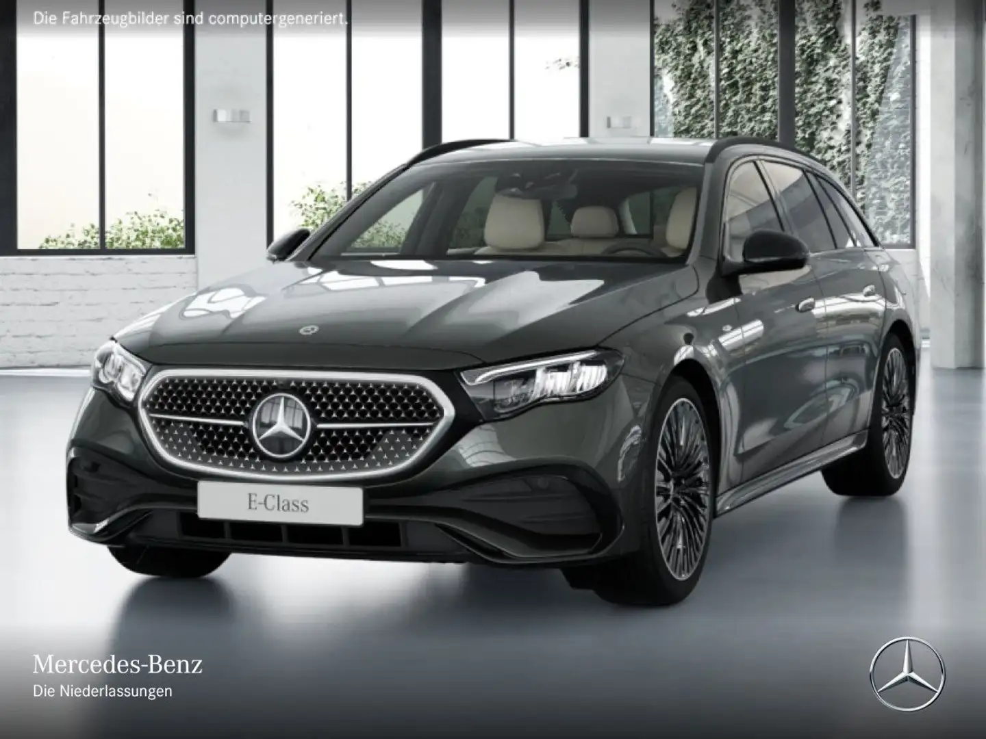 Mercedes-Benz E 300 de T Hybrid AMG Fahrass 360° Distr. LED AHK Grau - 2