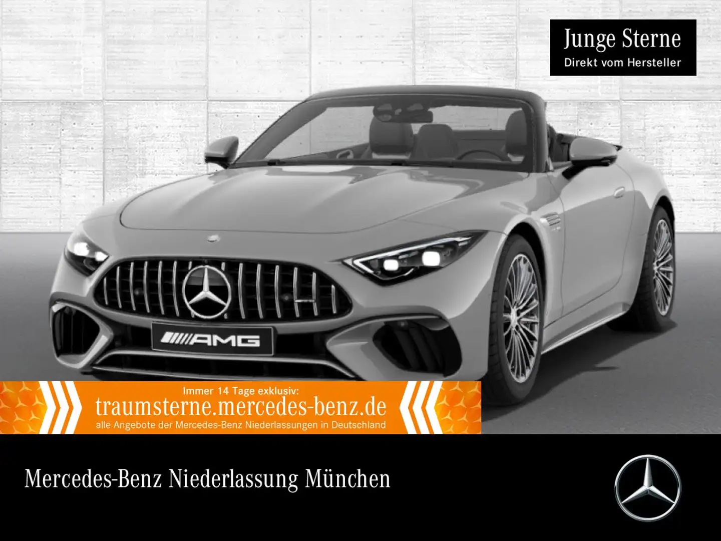 Mercedes-Benz SL 600 SL 55 AMG Cab. 4M Burmester Distr+ Multisitz HUD Grau - 1