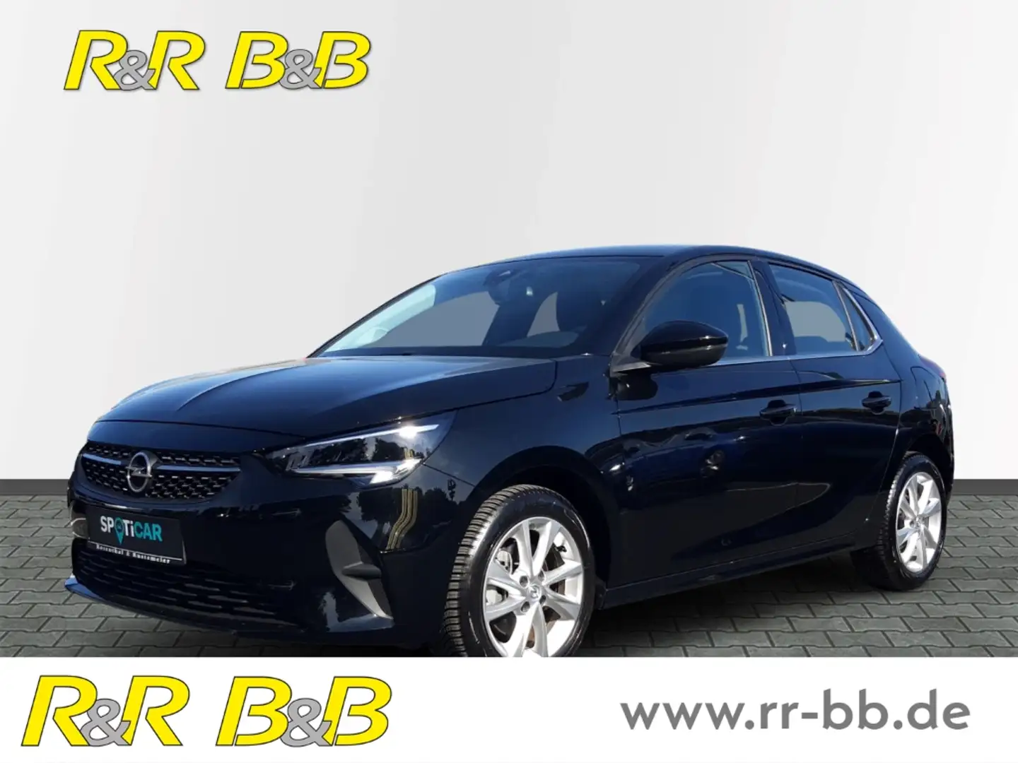 Opel Corsa F Elegance 1.2 Turbo SHZ+CARPLAY+DAB+KLIMA+LHZ+PDC Noir - 1