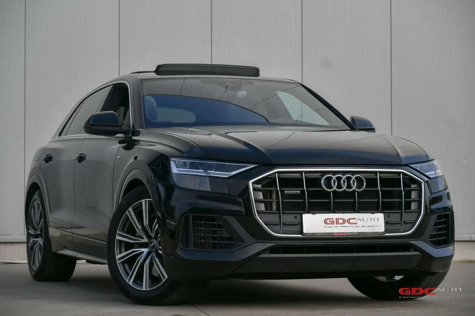 Audi Q8 Q8 55  l TFSIe Hybride l  S-Line l Open Dak l Gris - 1