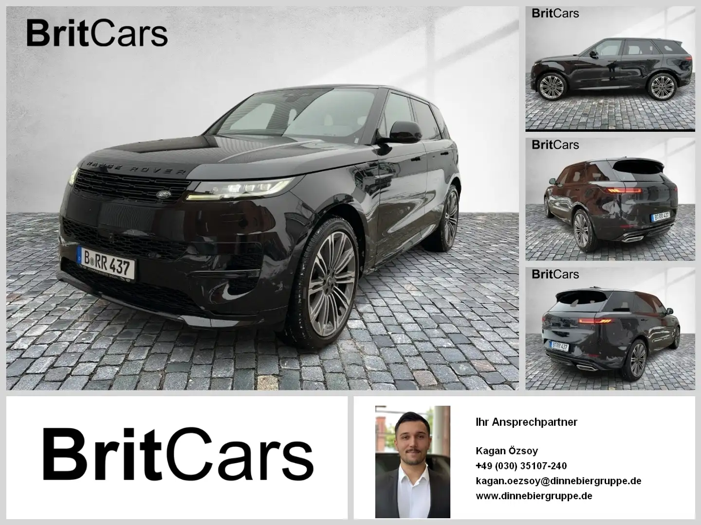 Land Rover Range Rover Sport P550e Autobiography Luft STH Noir - 1