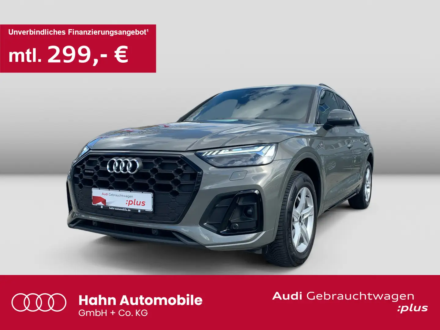Audi Q5 40 TDI quattro S tronic S line AHK Matrix Cam Grau - 1
