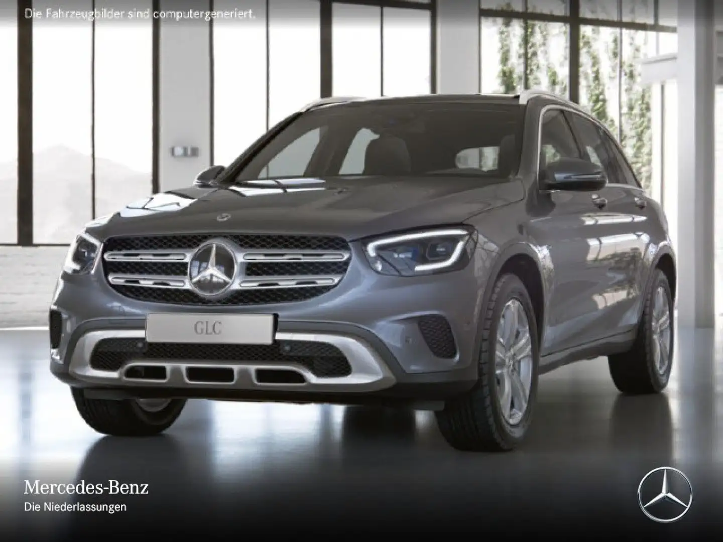 Mercedes-Benz GLC 300 e 4M PANO+AHK+MULTIBEAM+BURMESTER+KAMERA Grau - 2