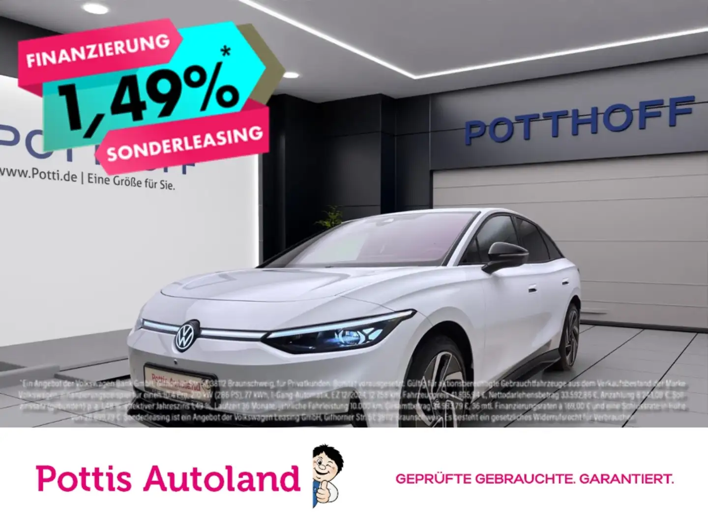 Volkswagen ID.7 PRO AHK IQ.LIGHT KAMERA NAVI LM20 Weiß - 1