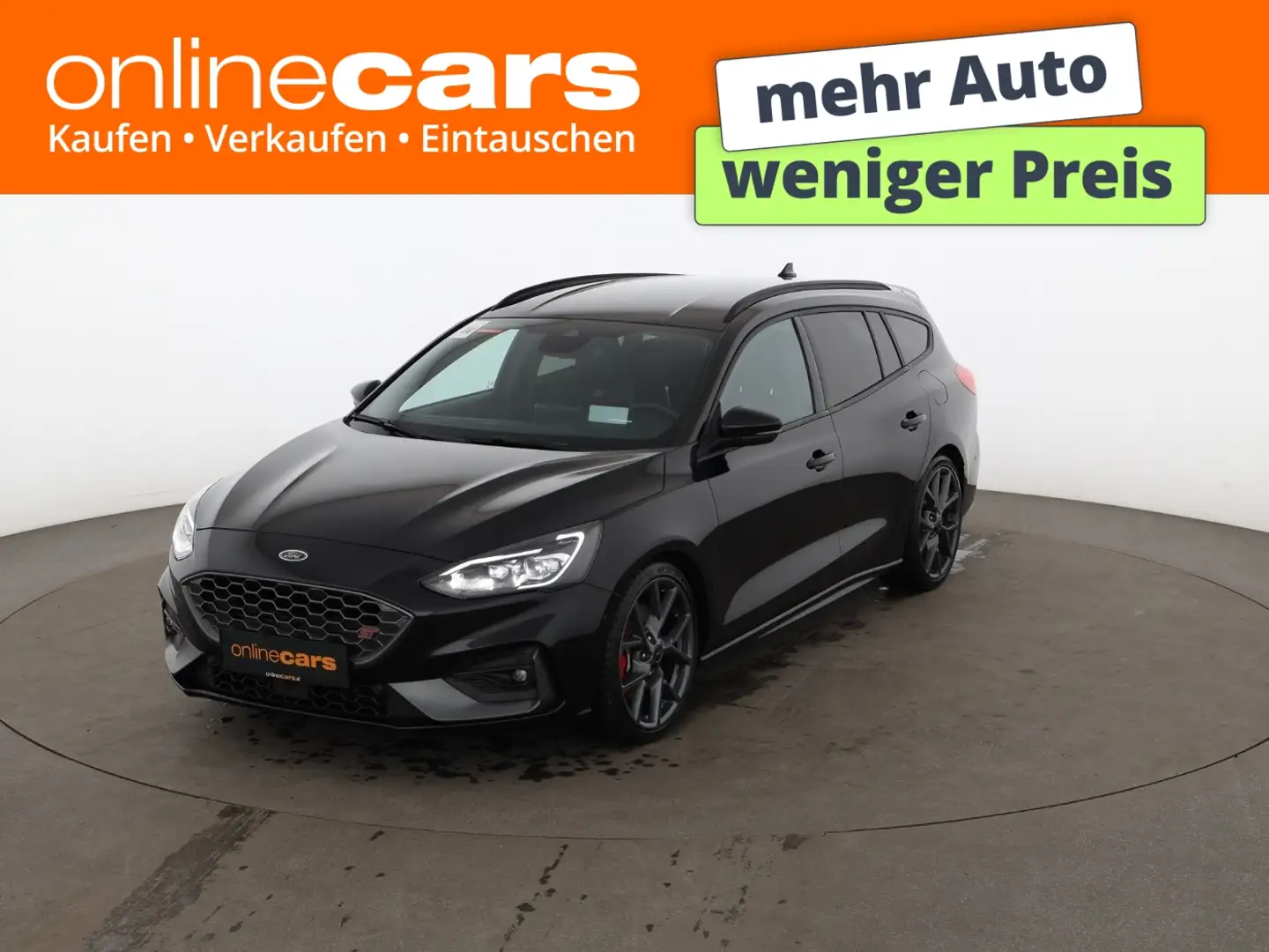 Ford Focus Turnier 2.0 EcoBlue ST LED AHK NAVI LEDER Schwarz - 1