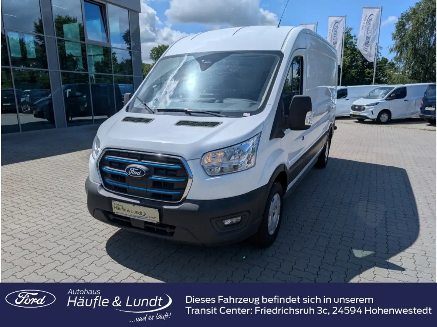 Ford Transit 390 L3 89 kWh 269 PS RWD -256° Türen- Blanc - 1