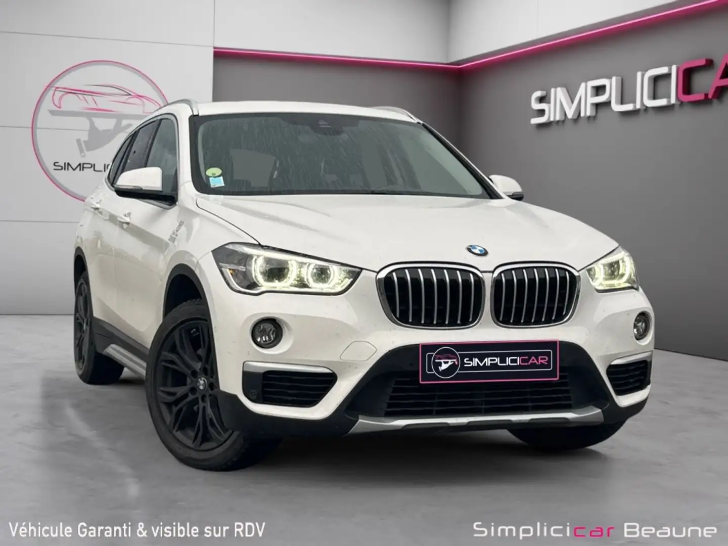 BMW X1 F48 sDrive 18d 150 ch BVA8 xLine suivi garantie 12 mois Weiß - 1