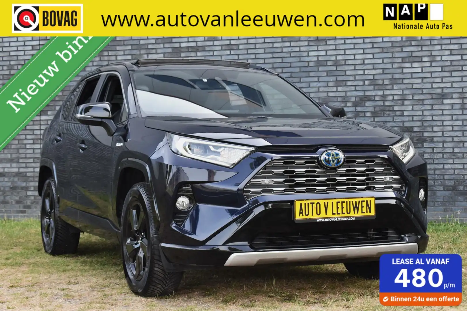 Toyota RAV 4 2.5 Hybrid Style NAVIGATIE/PANODAK/CAMERA/LANE ASS Blauw - 1
