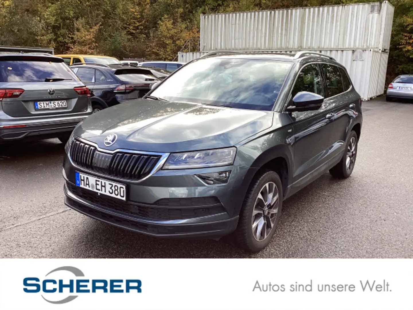 Skoda Karoq 1.5 TSI, DSG, NAVI, RFK, PANO, ACC, E-KLAP Grau - 1
