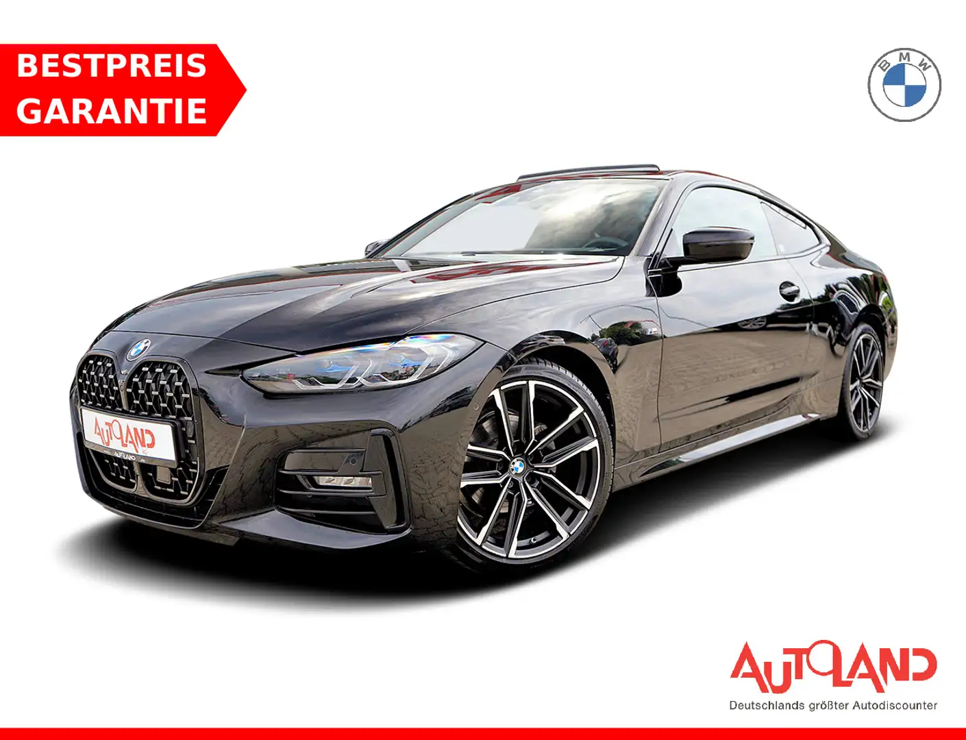 BMW 420 420d Coupe xDrive M Sport Aut. LED ACC Navi 360° Negro - 1