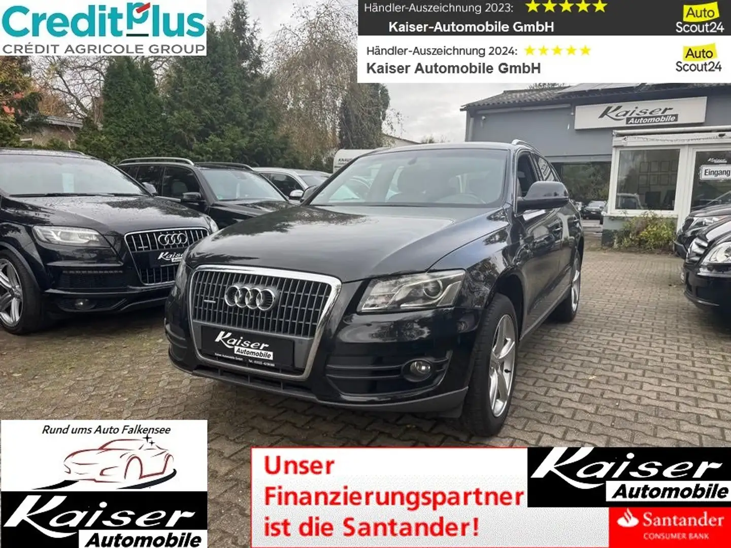 Audi Q5 2.0 TFSI S-Line quattro-komplett Audi Scheckheft Schwarz - 1