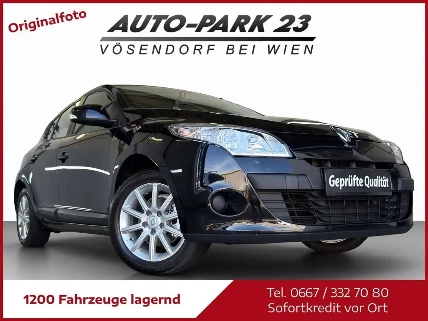 Renault Megane Mégane 1,6*1BESITZ*NUR 99.000KM*PICKERL7/2027 Schwarz - 1