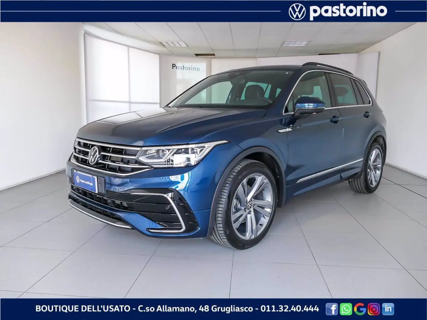 Volkswagen Tiguan 1.5 TSI R-LINE DSG 150CV - iva deducibile Blauw - 1