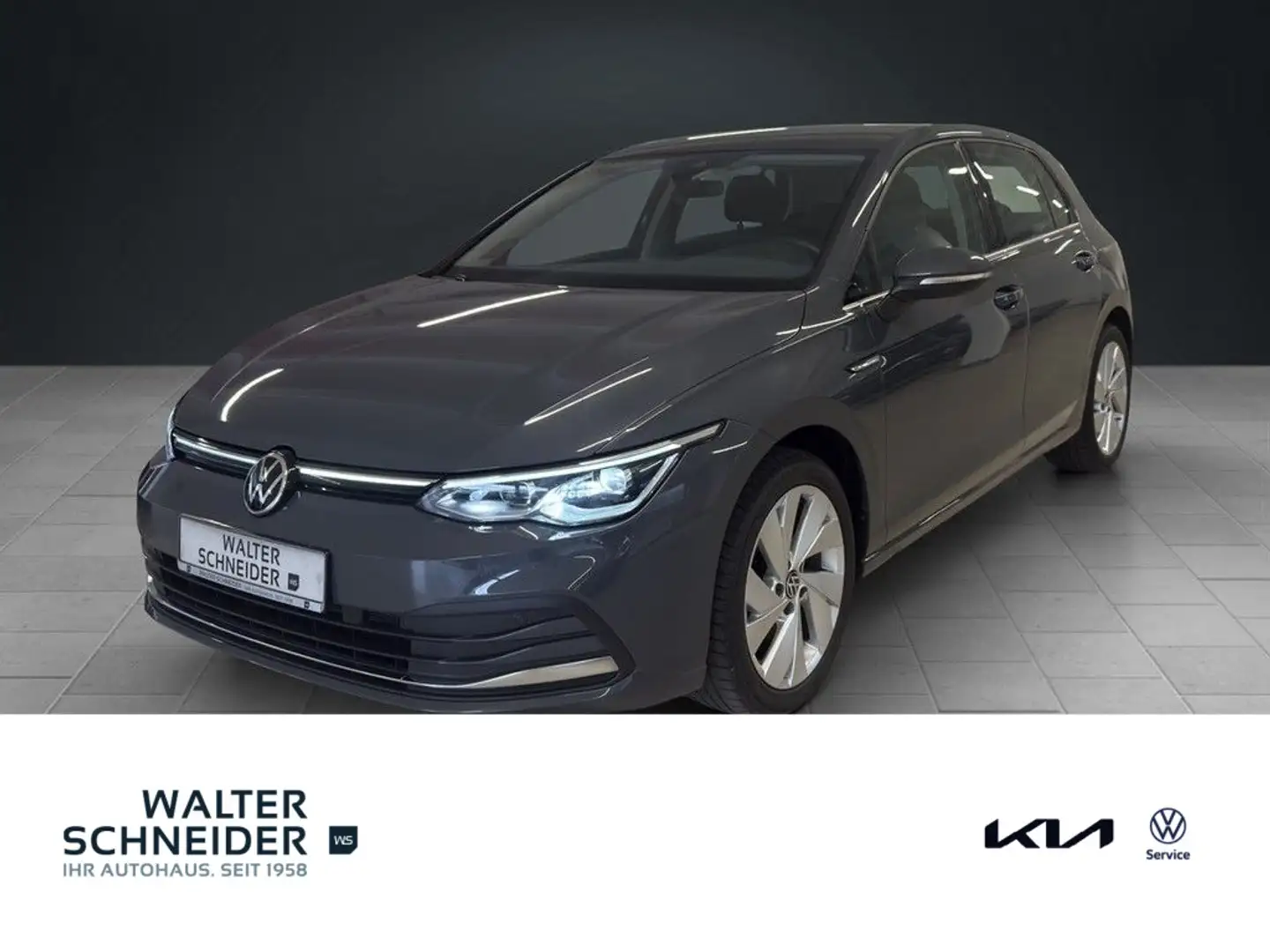 Volkswagen Golf 1,5 TSI Style AHK Navi LED SHZ ACC Gris - 1