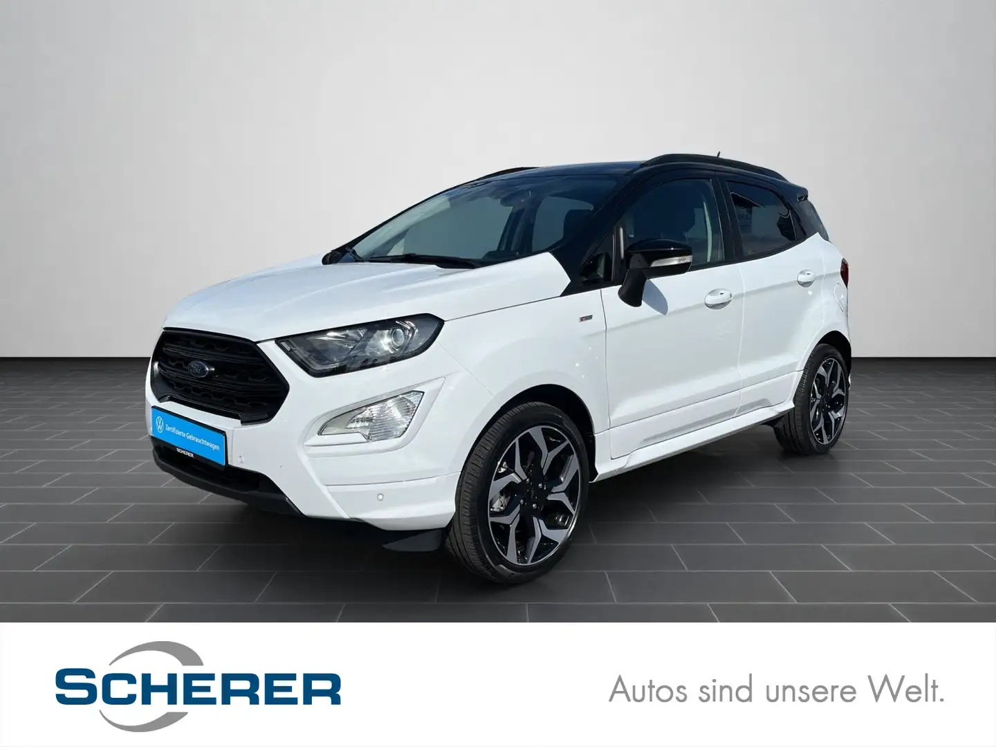 Ford EcoSport 1.0 ST-Line SHZ Klimaautomatik R-Kamera Blanco - 1