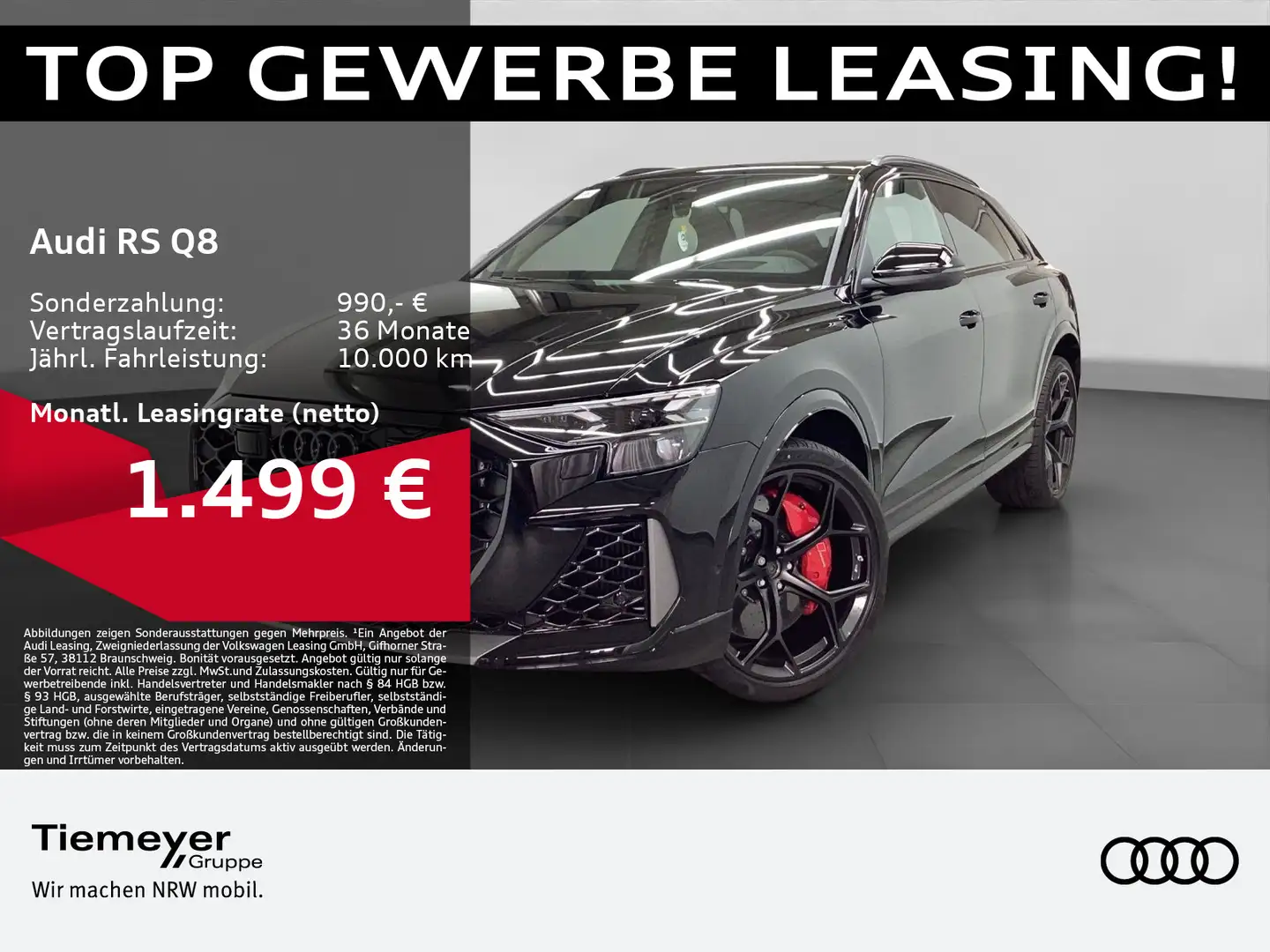 Audi RS Q8 RSQ8 4.0 TFSI Q PERFORMANCE HuD LM23 MATRIX RS-A Noir - 1