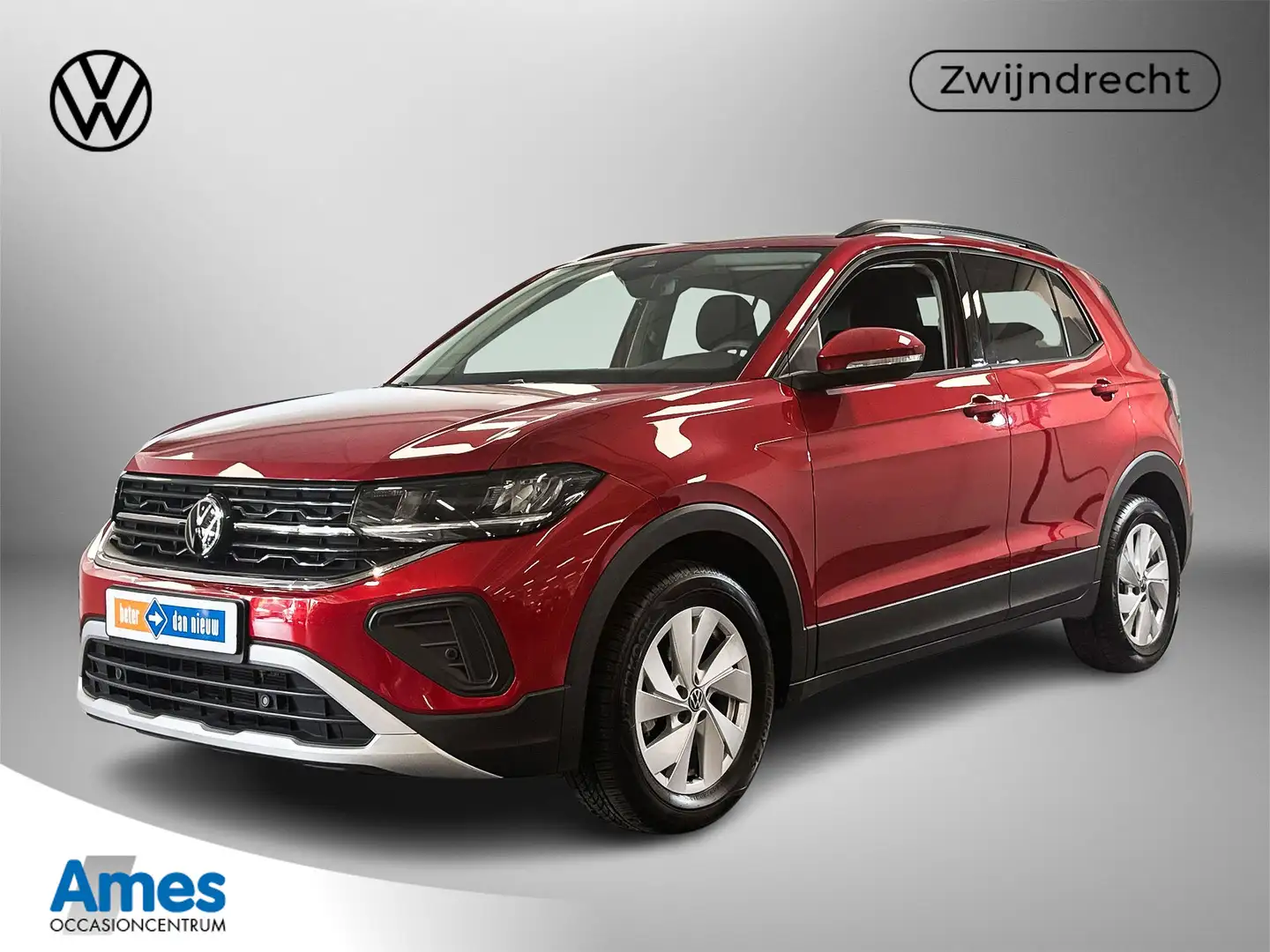 Volkswagen T-Cross 1.0TSI 110pk DSG Life Voorstoelen verwarmbaar / Ap Rood - 1