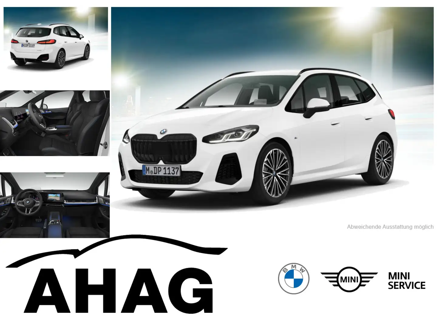 BMW 220 i Active Tourer Steptronic DCT M Sportpaket Weiß - 1