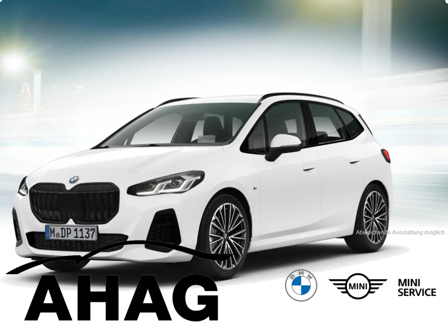 BMW 220 i Active Tourer Steptronic DCT M Sportpaket Weiß - 2
