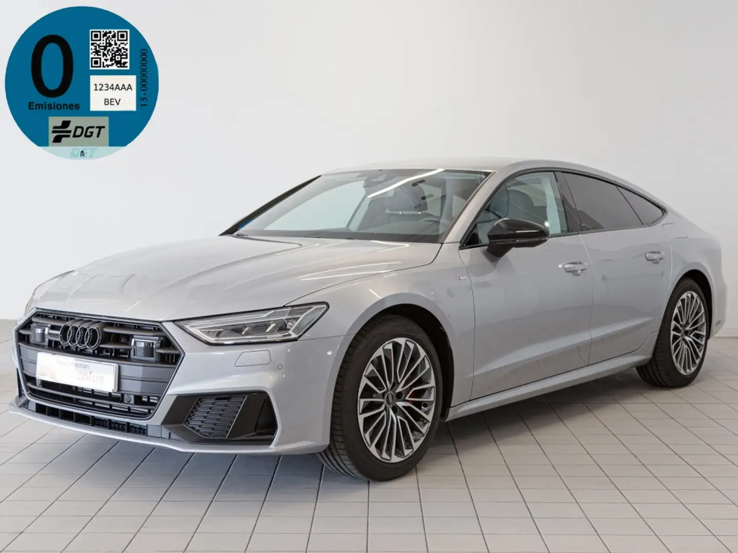 Audi A7 Sportback 55 TFSIe Black line quattro-ultra S tron Plateado - 1