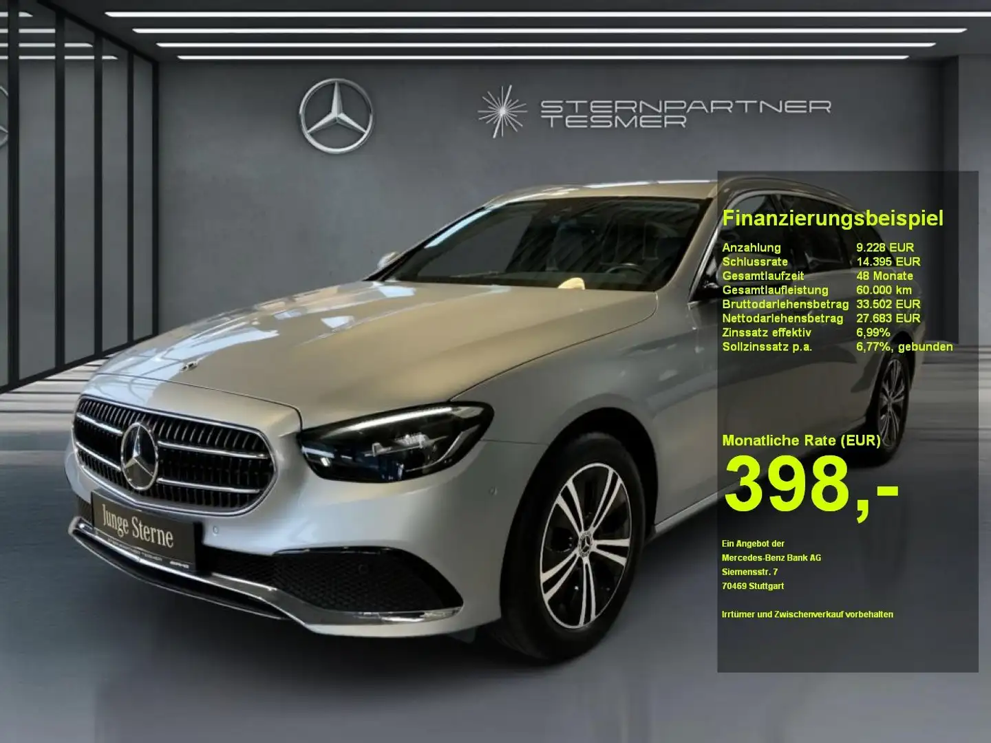 Mercedes-Benz E 220 d T +Avantgarde+MBUX+KAMERA+WIDE+Ambiente Silber - 1