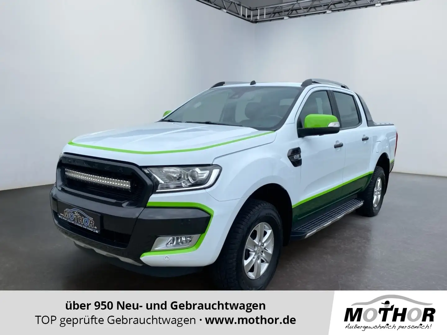 Ford Ranger Wildtrak 3.2 TDCi 4WD ACC PDC KAM SHZ Blanc - 1