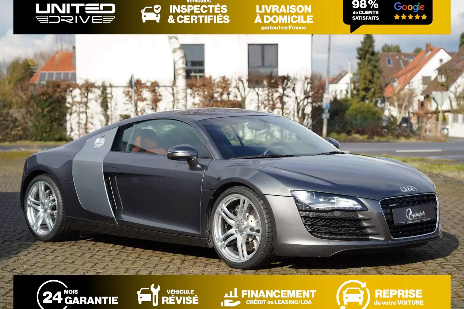Audi R8 V8 4.2 FSI 420CV Quattro Gris - 1
